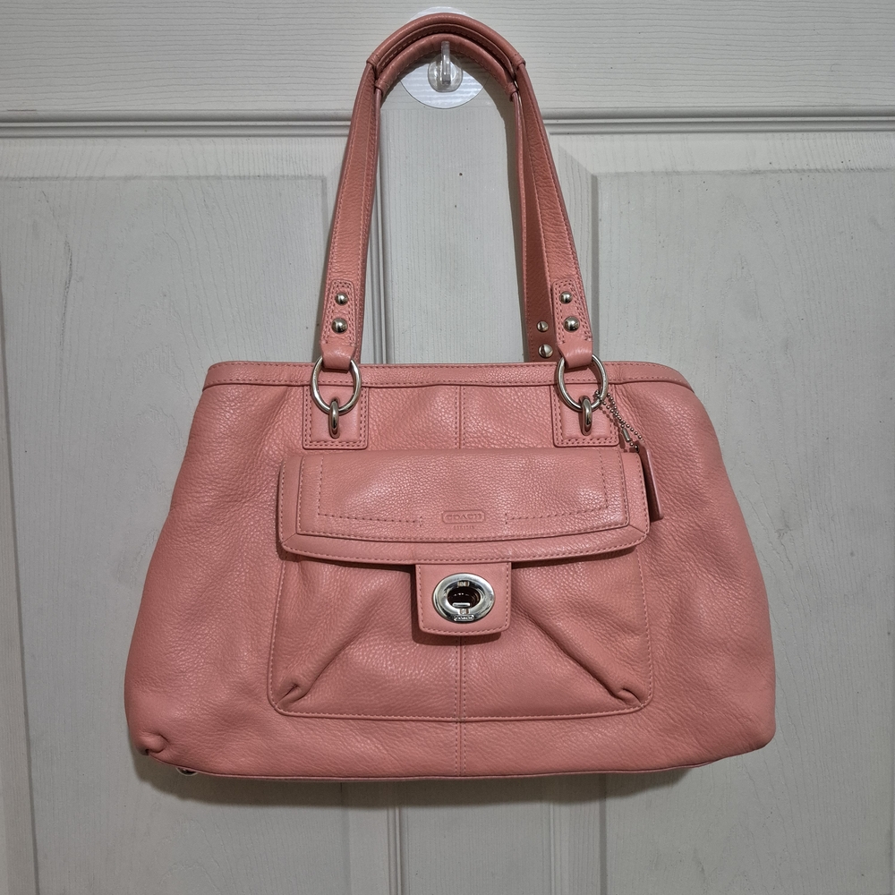 Coach Coral Leather Shoulder Bag